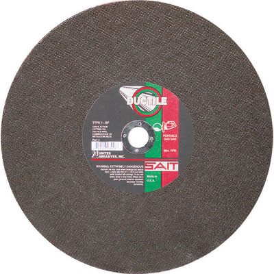 United Abrasives-Sait 23415 12in x 1/8in x 1in Ductile Abrasive Cut-Off Blade (Box of 10) UNA-23415