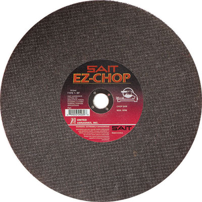 United Abrasives-Sait 24039 14in x 3/32in x 1in EZ-Chop Abrasive Blade for Metal (Box of 10) UNA-24039