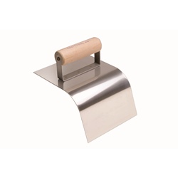 Kraft CF514 6in. SS Curb Tool 2in.R (2in. Batter at 6in.) - No Gutter w/Wood Hdl CF514