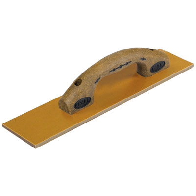 Kraft CFE506K 18in.x3-1/2in. Elite Series Five Star Square End Laminated Canvas Resin Hand Float with Cork Handle CFE506K