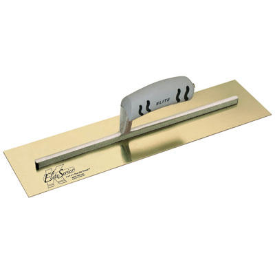 Kraft CFE532PF 16in.x3in. Elite Series Five Star Golden Stainless Steel Cement Trowel with ProForm Handle CFE532PF