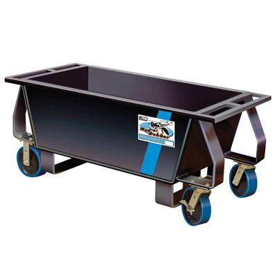 Kraft BC211 10 Cu. Ft. Heavy Duty Steel Mortar Box with Casters KRA-BC211