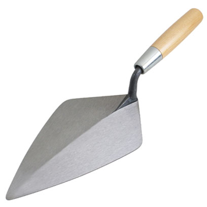 Kraft BL729 11in. Brick Trowel Wide London Pattern with Wood Handle BL729