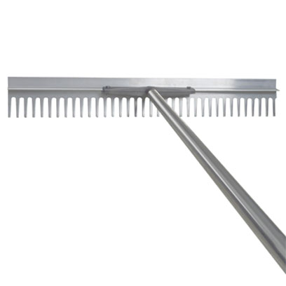 CC960 Kraft Tools - 36in Aluminum Asphalt & Landscape Rake w/7ft Magnesium Handle CC960