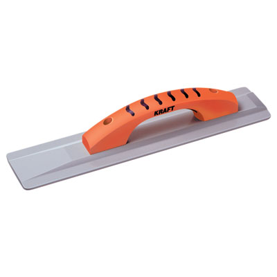 Kraft CF015PF Wide Broken-In Concrete Mag Float 16in x 3-1/2in with ProFrom Handle CF015PF