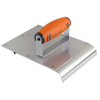 Kraft Tools CF034 6in x 8in SS Hand Edger-Groover 3/8 Radius 1/4b KRA-CF034
