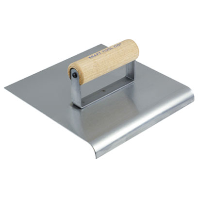 Kraft CF035 Stainless Steel Concrete Edger 8in x 8in 1/2 Radius 3/4 Lip CF035