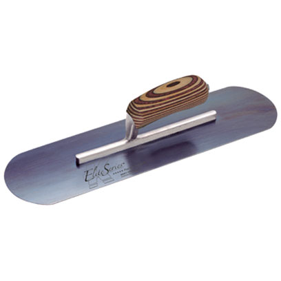 Kraft CFE290B 16in. x 4-1/2in. Elite Series Five Star Blue Steel Pool Trowel w/Laminated Wood Handle - 7-7/8in. Shank CFE290B