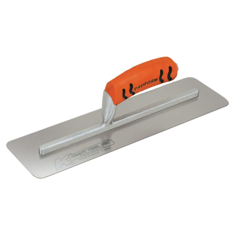 Kraft CF332PF 14in. x 4in. Carbon Steel Silo Trowel w/ProForm Handle CF332PF