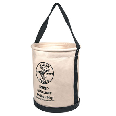 Klein - Bucket, #6 Canvas, Wide, Straight-Wall, Pocket 5109P