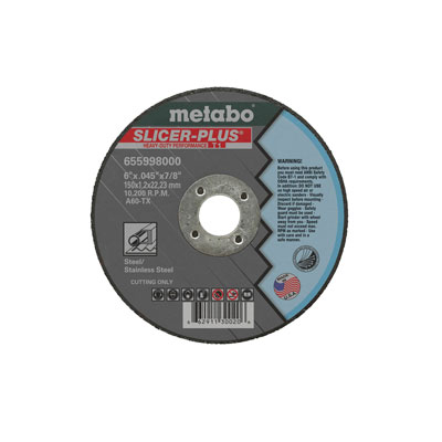 Metabo Slicer Cut-off Wheels - Jim 