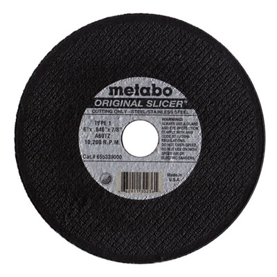 Metabo 655334000 5in x 0.040in x 7/8in Original Slicer Wheel Type 1 (Pack of 50) 655334000