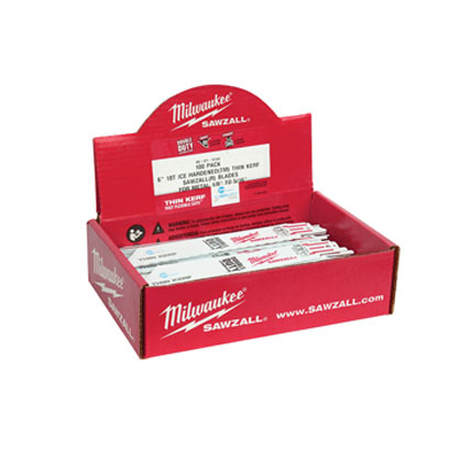 Milwaukee Electric Tools 48-01-9186 Ice Edge Sawzall Blade 24 TPI - 6in Long (50 Pack) 48-01-9186