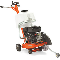 Husqvarna walk shop behind concrete saw