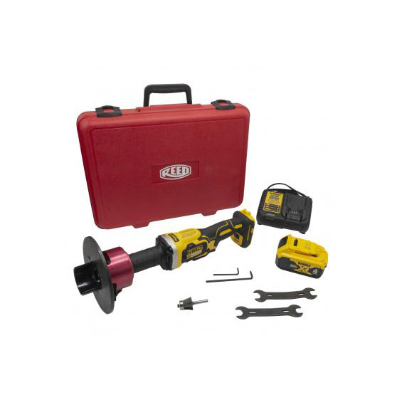 Reed CPBDK Bevel Boss Kit with Beveler Adapter, Router Bit, DeWalt Die Grinder, Battery and Charger RED-04659